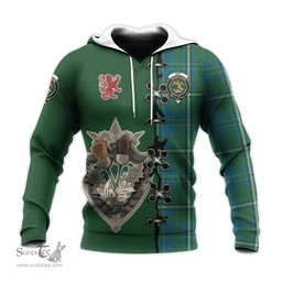 Scottish Hay Hunting Clan Tartan Hoodie - Lion Rampant And Celtic Thistle Style Scottish Plaid Tartan Plaid