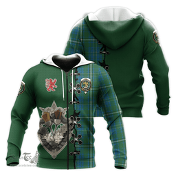 Scottish Hay Hunting Clan Tartan Hoodie - Lion Rampant And Celtic Thistle Style Scottish Plaid Tartan Plaid