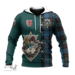 Scottish Guthrie Clan Tartan Hoodie - Lion Rampant And Celtic Thistle Style Scottish Plaid Tartan Plaid