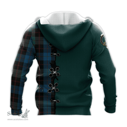 Scottish Guthrie Clan Tartan Hoodie - Lion Rampant And Celtic Thistle Style Scottish Plaid Tartan Plaid