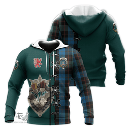 Scottish Guthrie Clan Tartan Hoodie - Lion Rampant And Celtic Thistle Style Scottish Plaid Tartan Plaid