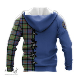 Scottish MacDonald Ancient Clan Tartan Hoodie - Lion Rampant And Celtic Thistle Style Scottish Plaid Tartan Plaid