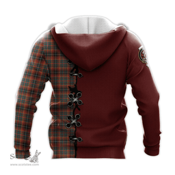 Scottish Innes Ancient Clan Tartan Hoodie - Lion Rampant And Celtic Thistle Style Scottish Plaid Tartan Plaid