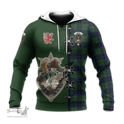 Scottish Keith Modern Clan Tartan Hoodie - Lion Rampant And Celtic Thistle Style Scottish Plaid Tartan Plaid