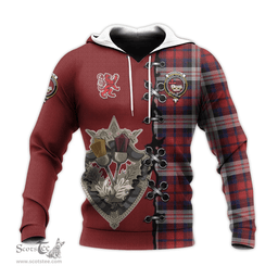 Scottish MacDonald Dress Irish Clan Tartan Hoodie - Lion Rampant And Celtic Thistle Style Scottish Plaid Tartan Plaid