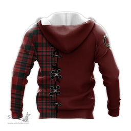 Scottish MacAlister Clan Tartan Hoodie - Lion Rampant And Celtic Thistle Style Scottish Plaid Tartan Plaid