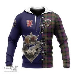 Scottish MacDonnell of Glengarry Modern Clan Tartan Hoodie - Lion Rampant And Celtic Thistle Style Scottish Plaid Tartan Plaid