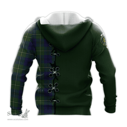 Scottish Johnstone Modern Clan Tartan Hoodie - Lion Rampant And Celtic Thistle Style Scottish Plaid Tartan Plaid