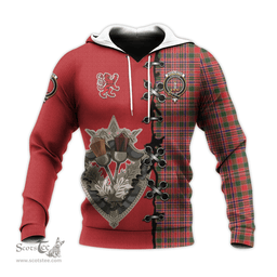 Scottish MacAlister Modern Clan Tartan Hoodie - Lion Rampant And Celtic Thistle Style Scottish Plaid Tartan Plaid