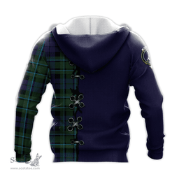 Scottish MacCallum Modern Clan Tartan Hoodie - Lion Rampant And Celtic Thistle Style Scottish Plaid Tartan Plaid