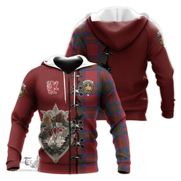 Scottish MacGillivray Clan Tartan Hoodie - Lion Rampant And Celtic Thistle Style Scottish Plaid Tartan Plaid
