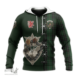Scottish MacAulay Hunting Clan Tartan Hoodie - Lion Rampant And Celtic Thistle Style Scottish Plaid Tartan Plaid