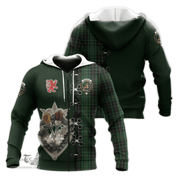 Scottish MacAulay Hunting Clan Tartan Hoodie - Lion Rampant And Celtic Thistle Style Scottish Plaid Tartan Plaid