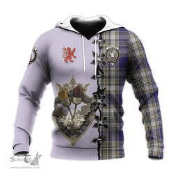 Scottish Livingston Dress Clan Tartan Hoodie - Lion Rampant And Celtic Thistle Style Scottish Plaid Tartan Plaid