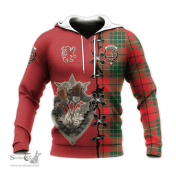 Scottish MacAulay Modern Clan Tartan Hoodie - Lion Rampant And Celtic Thistle Style Scottish Plaid Tartan Plaid
