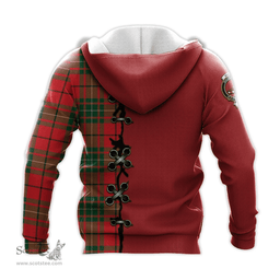 Scottish MacAulay Modern Clan Tartan Hoodie - Lion Rampant And Celtic Thistle Style Scottish Plaid Tartan Plaid