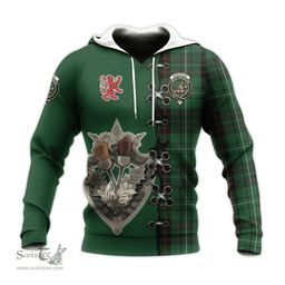 Scottish MacAulay of Lewis Clan Tartan Hoodie - Lion Rampant And Celtic Thistle Style Scottish Plaid Tartan Plaid