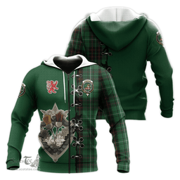 Scottish MacAulay of Lewis Clan Tartan Hoodie - Lion Rampant And Celtic Thistle Style Scottish Plaid Tartan Plaid