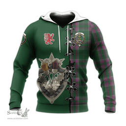 Scottish Gray Hunting Clan Tartan Hoodie - Lion Rampant And Celtic Thistle Style Scottish Plaid Tartan Plaid