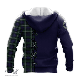 Scottish Lamont Modern Clan Tartan Hoodie - Lion Rampant And Celtic Thistle Style Scottish Plaid Tartan Plaid