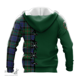 Scottish Paterson Clan Tartan Hoodie - Lion Rampant And Celtic Thistle Style Scottish Plaid Tartan Plaid