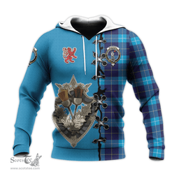 Scottish McKerrell Clan Tartan Hoodie - Lion Rampant And Celtic Thistle Style Scottish Plaid Tartan Plaid