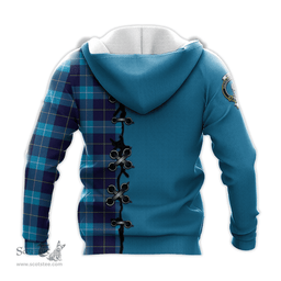 Scottish McKerrell Clan Tartan Hoodie - Lion Rampant And Celtic Thistle Style Scottish Plaid Tartan Plaid