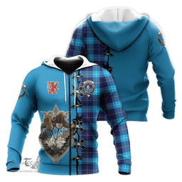 Scottish McKerrell Clan Tartan Hoodie - Lion Rampant And Celtic Thistle Style Scottish Plaid Tartan Plaid