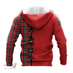 Scottish Sinclair Modern Clan Tartan Hoodie - Lion Rampant And Celtic Thistle Style Scottish Plaid Tartan Plaid