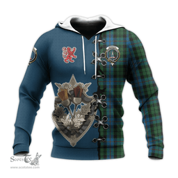 Scottish Morrison Society Clan Tartan Hoodie - Lion Rampant And Celtic Thistle Style Scottish Plaid Tartan Plaid