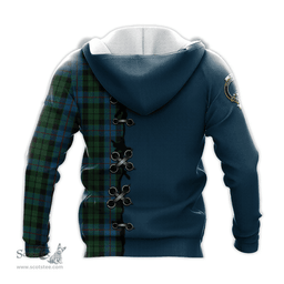 Scottish Morrison Society Clan Tartan Hoodie - Lion Rampant And Celtic Thistle Style Scottish Plaid Tartan Plaid