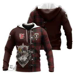 Scottish Menzies Hunting Clan Tartan Hoodie - Lion Rampant And Celtic Thistle Style Scottish Plaid Tartan Plaid