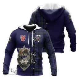 Scottish Weir Clan Tartan Hoodie - Lion Rampant And Celtic Thistle Style Scottish Plaid Tartan Plaid