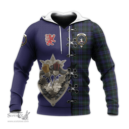 Scottish Sempill Clan Tartan Hoodie - Lion Rampant And Celtic Thistle Style Scottish Plaid Tartan Plaid