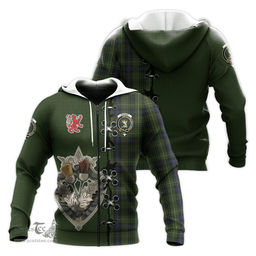 Scottish Stewart Hunting Clan Tartan Hoodie - Lion Rampant And Celtic Thistle Style Scottish Plaid Tartan Plaid