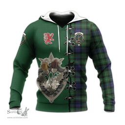 Scottish Rollo Clan Tartan Hoodie - Lion Rampant And Celtic Thistle Style Scottish Plaid Tartan Plaid