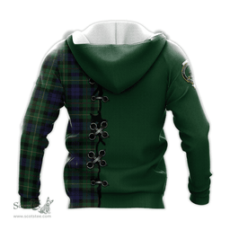 Scottish Rollo Clan Tartan Hoodie - Lion Rampant And Celtic Thistle Style Scottish Plaid Tartan Plaid