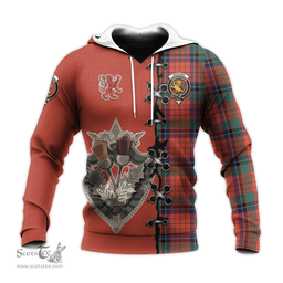 Scottish Nicolson Ancient Clan Tartan Hoodie - Lion Rampant And Celtic Thistle Style Scottish Plaid Tartan Plaid