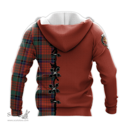 Scottish Nicolson Ancient Clan Tartan Hoodie - Lion Rampant And Celtic Thistle Style Scottish Plaid Tartan Plaid