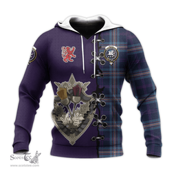 Scottish Nevoy Clan Tartan Hoodie - Lion Rampant And Celtic Thistle Style Scottish Plaid Tartan Plaid