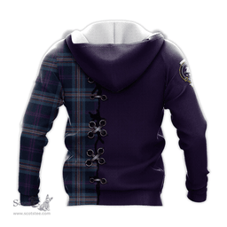 Scottish Nevoy Clan Tartan Hoodie - Lion Rampant And Celtic Thistle Style Scottish Plaid Tartan Plaid