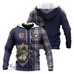 Scottish Stewart of Appin Hunting Dress Clan Tartan Hoodie - Lion Rampant And Celtic Thistle Style Scottish Plaid Tartan Plaid