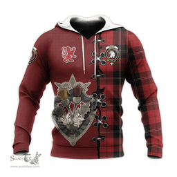 Scottish Ramsay Clan Tartan Hoodie - Lion Rampant And Celtic Thistle Style Scottish Plaid Tartan Plaid
