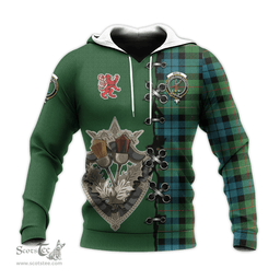 Scottish Rollo Ancient Clan Tartan Hoodie - Lion Rampant And Celtic Thistle Style Scottish Plaid Tartan Plaid