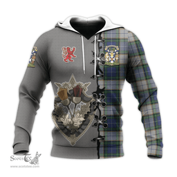 Scottish NovaScotia District Dress Clan Tartan Hoodie - Lion Rampant And Celtic Thistle Style Scottish Plaid Tartan Plaid