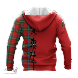 Scottish MacLaine of Loch Buie Clan Tartan Hoodie - Lion Rampant And Celtic Thistle Style Scottish Plaid Tartan Plaid