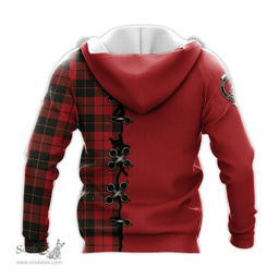 Scottish Wallace Weathered Clan Tartan Hoodie - Lion Rampant And Celtic Thistle Style Scottish Plaid Tartan Plaid