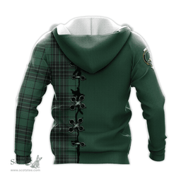 Scottish MacLean Hunting Ancient Clan Tartan Hoodie - Lion Rampant And Celtic Thistle Style Scottish Plaid Tartan Plaid