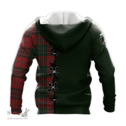 Scottish MacLean Clan Tartan Hoodie - Lion Rampant And Celtic Thistle Style Scottish Plaid Tartan Plaid