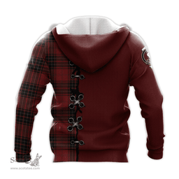 Scottish Wemyss Clan Tartan Hoodie - Lion Rampant And Celtic Thistle Style Scottish Plaid Tartan Plaid